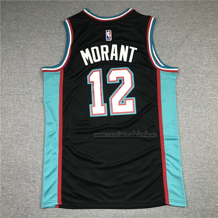 Camiseta Memphis Grizzlies Ja Morant NO 12 20th Classic Negro